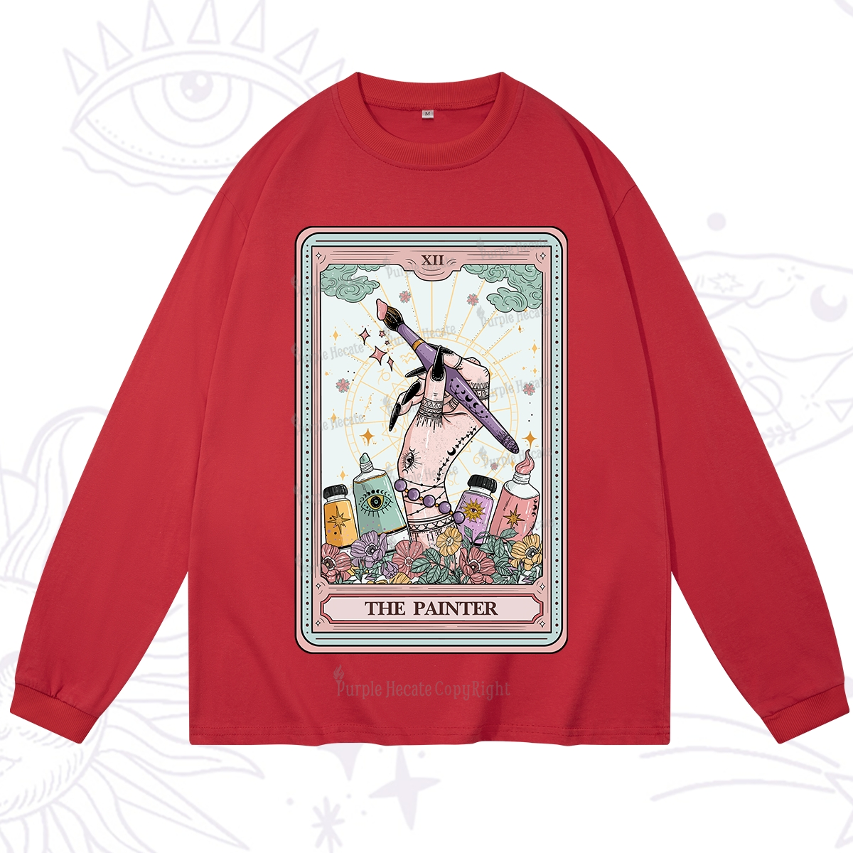 Purplehecate The Painter Tarot Long Sleeve T-Shirt