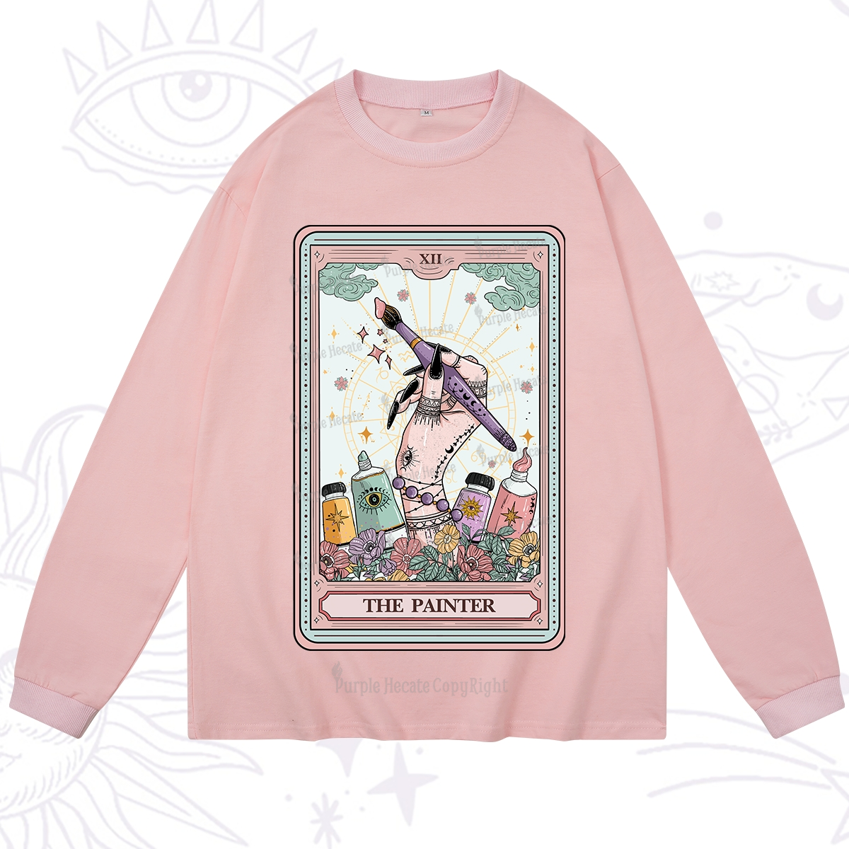 Purplehecate The Painter Tarot Long Sleeve T-Shirt