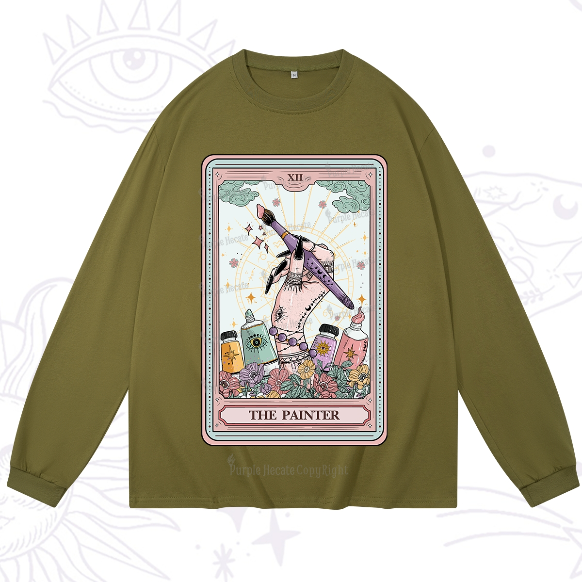 Purplehecate The Painter Tarot Long Sleeve T-Shirt