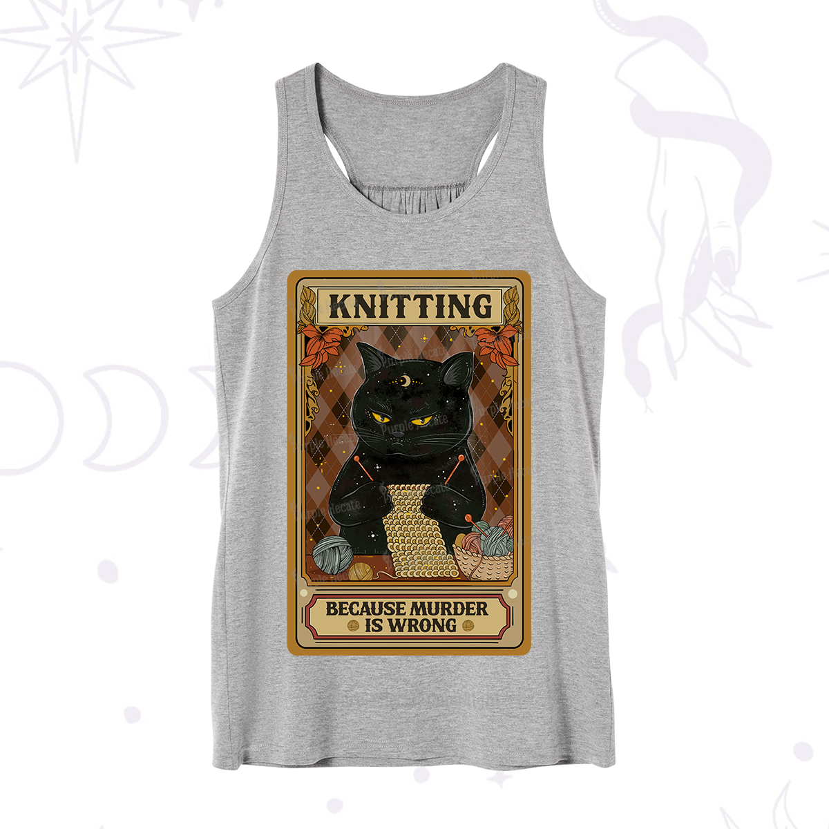 Purplehecate Knitting Because Murder Is Wrong Tank