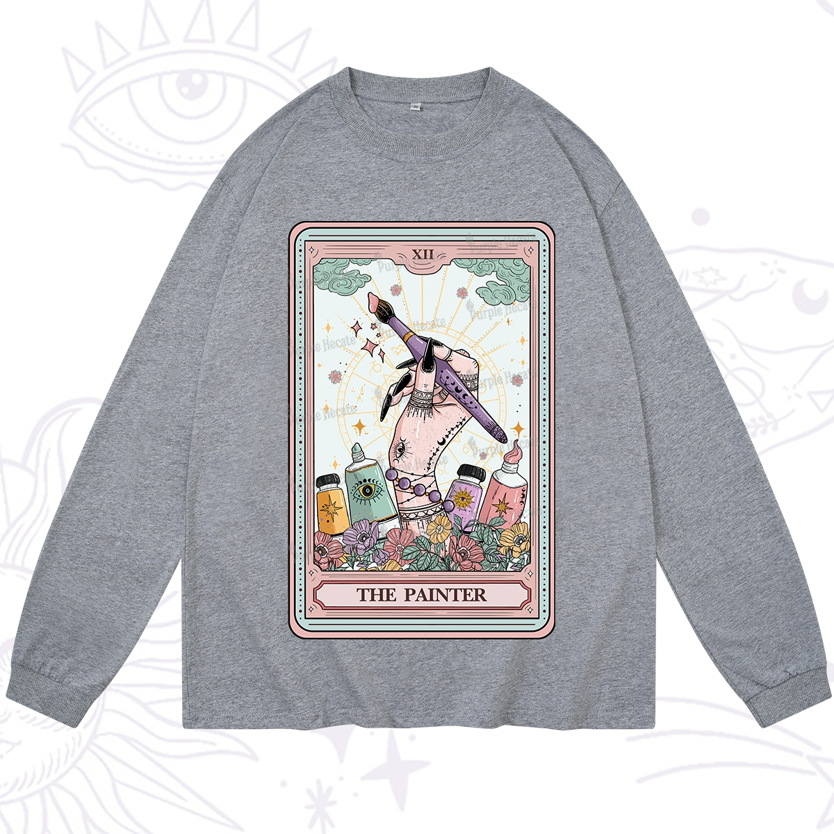 Purplehecate The Painter Tarot Long Sleeve T-Shirt