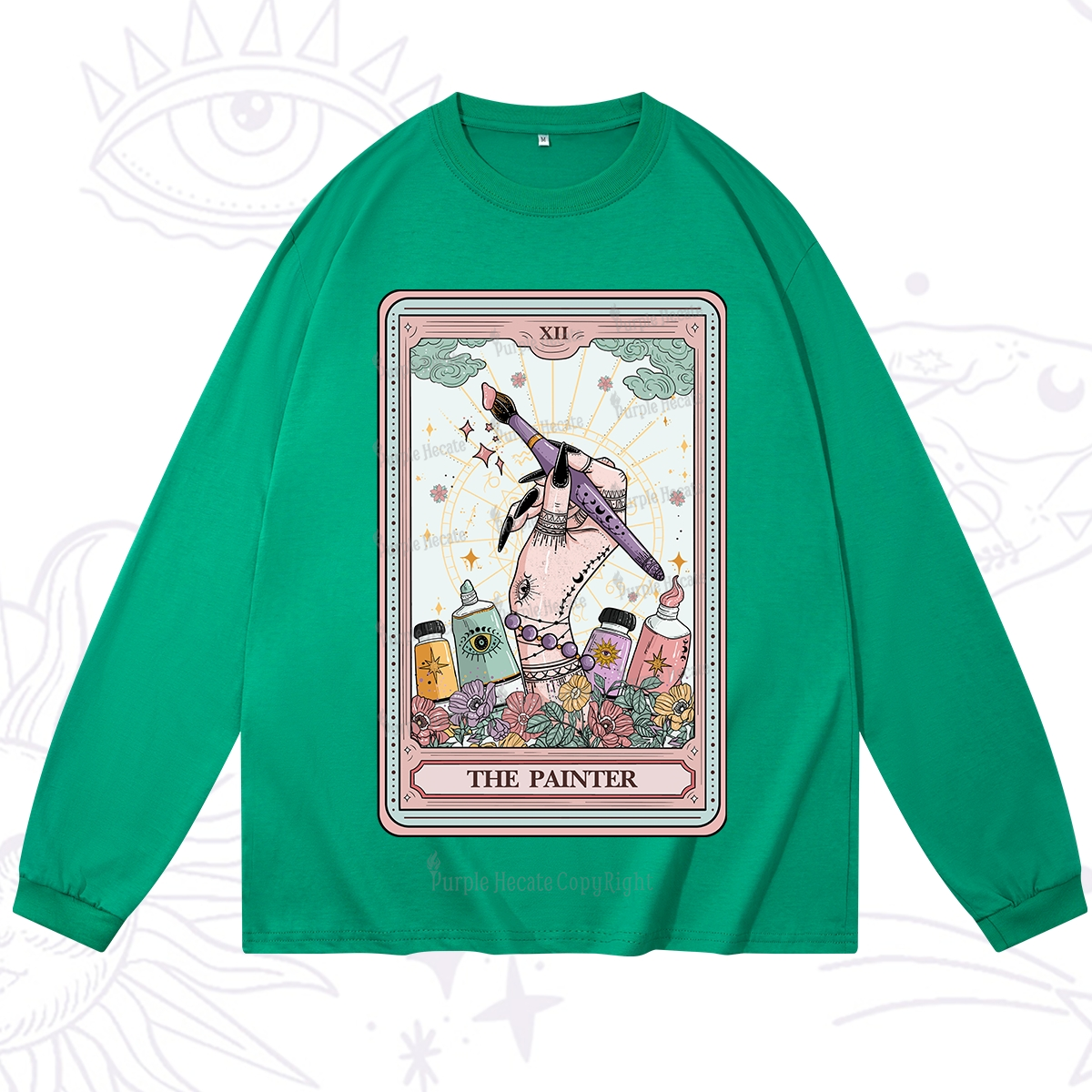 Purplehecate The Painter Tarot Long Sleeve T-Shirt