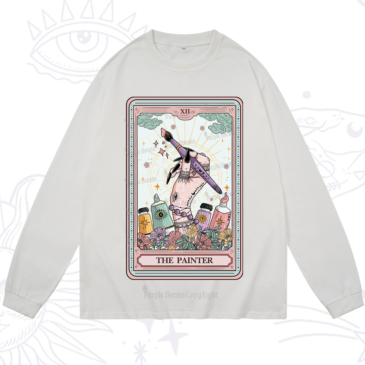 Purplehecate The Painter Tarot Long Sleeve T-Shirt