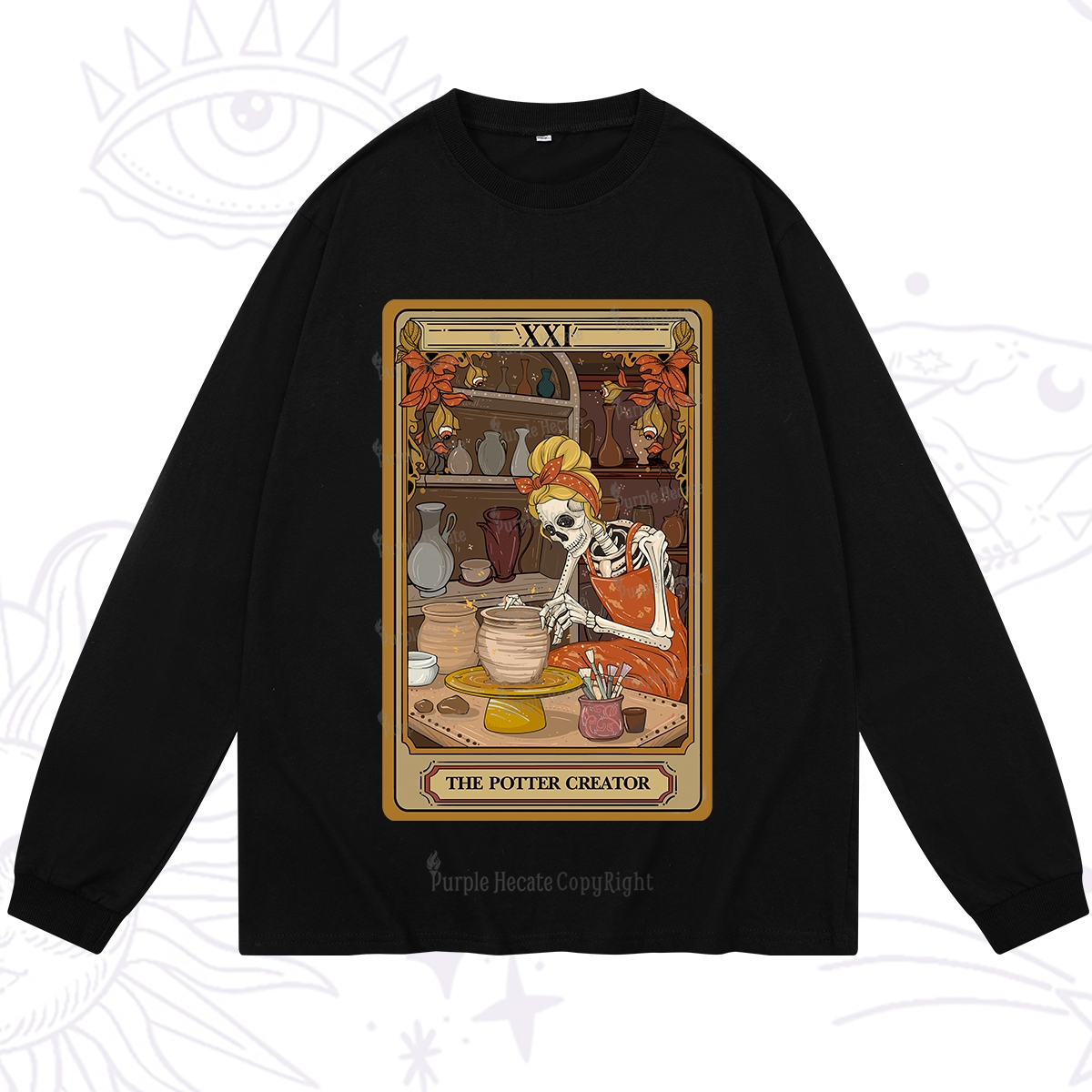 Purplehecate The Potter Tarot Long Sleeve T-Shirt