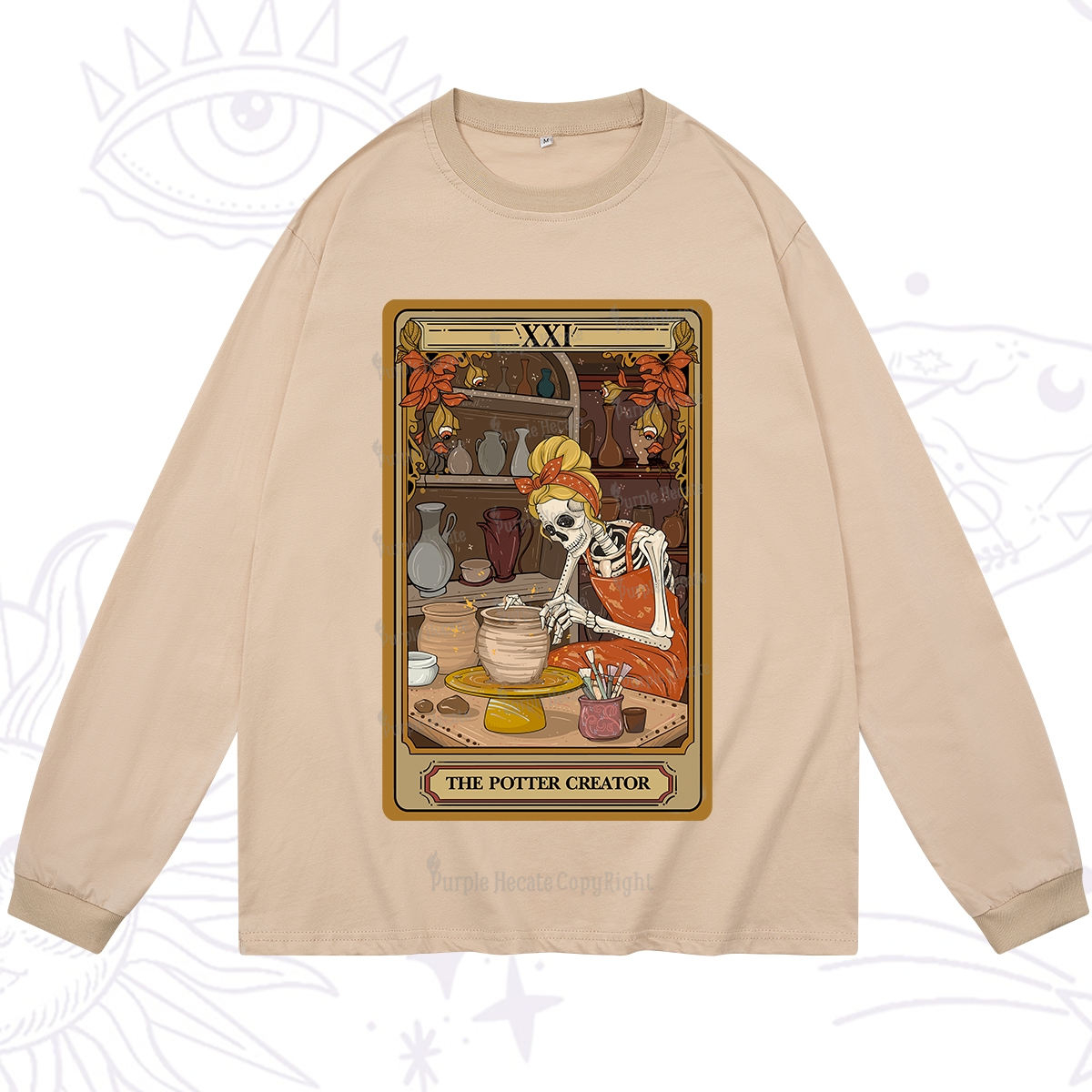 Purplehecate The Potter Tarot Long Sleeve T-Shirt