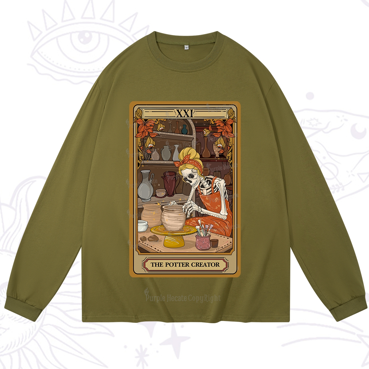 Purplehecate The Potter Tarot Long Sleeve T-Shirt
