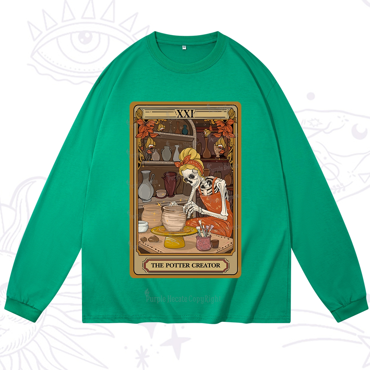 Purplehecate The Potter Tarot Long Sleeve T-Shirt