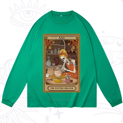 Purplehecate The Potter Tarot Long Sleeve T-Shirt