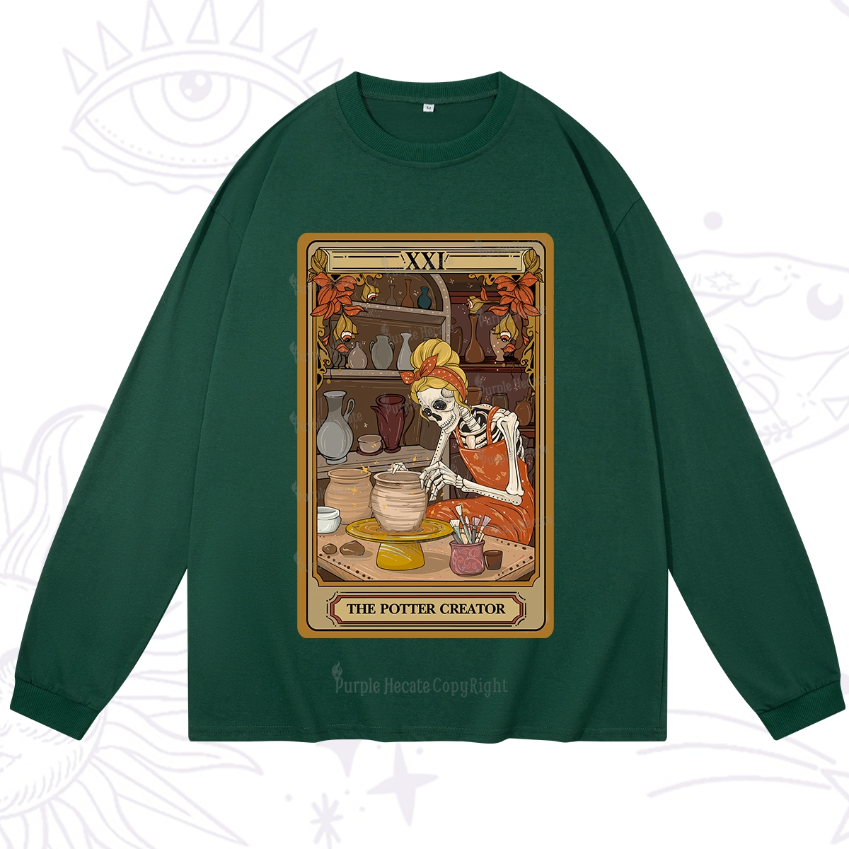 Purplehecate The Potter Tarot Long Sleeve T-Shirt