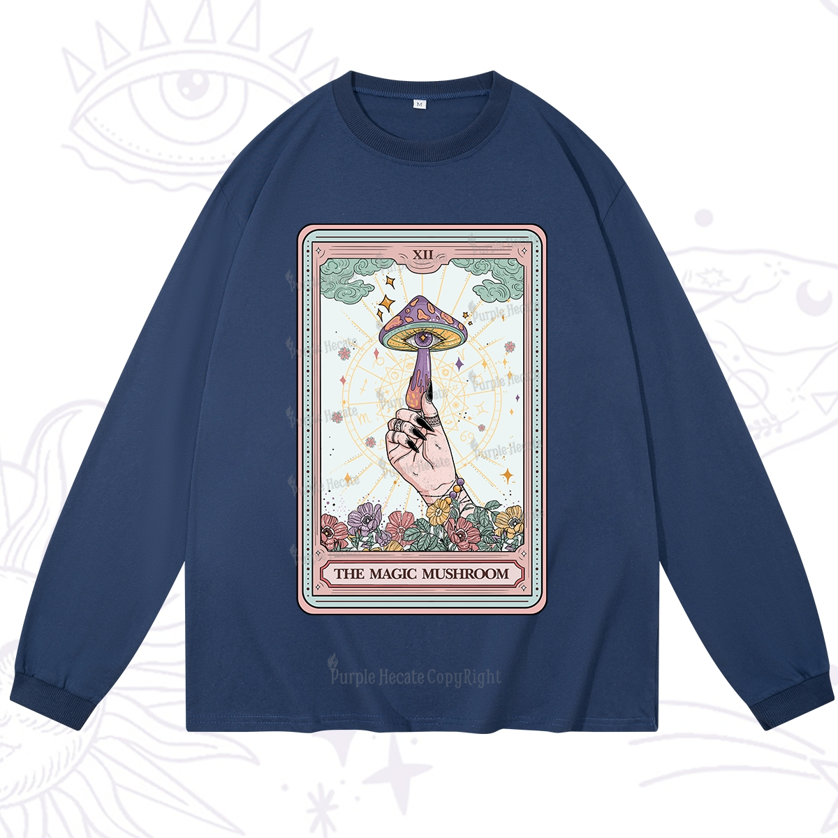 Purplehecate The Magic Murshroom Tarot Long Sleeve T-Shirt