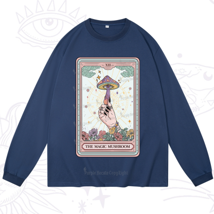 Purplehecate The Magic Murshroom Tarot Long Sleeve T-Shirt