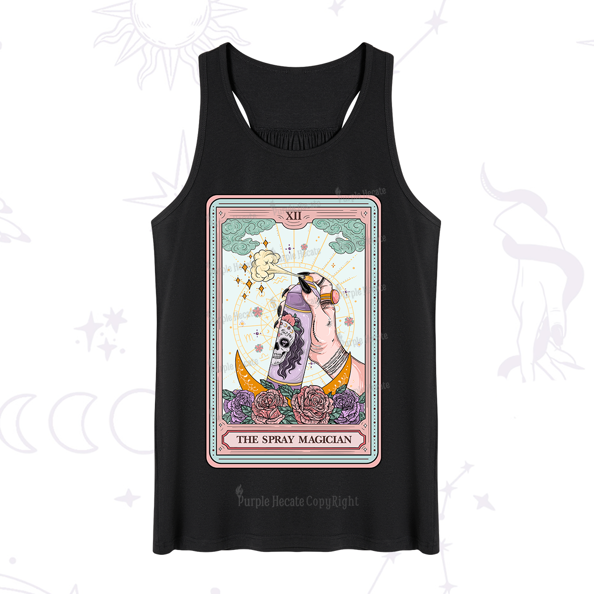 Purplehecate The Spray Magician Tarot Card Tank
