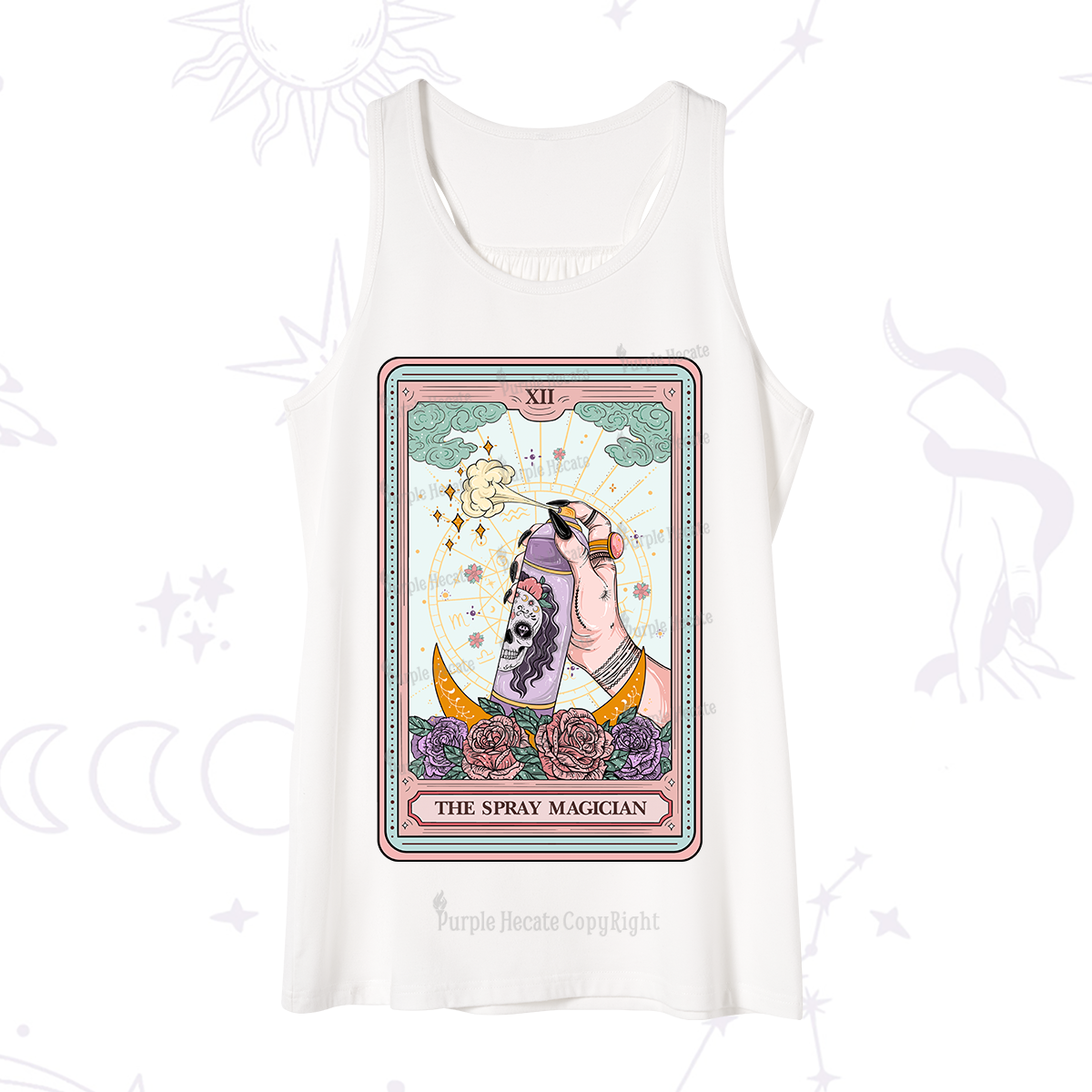 Purplehecate The Spray Magician Tarot Card Tank