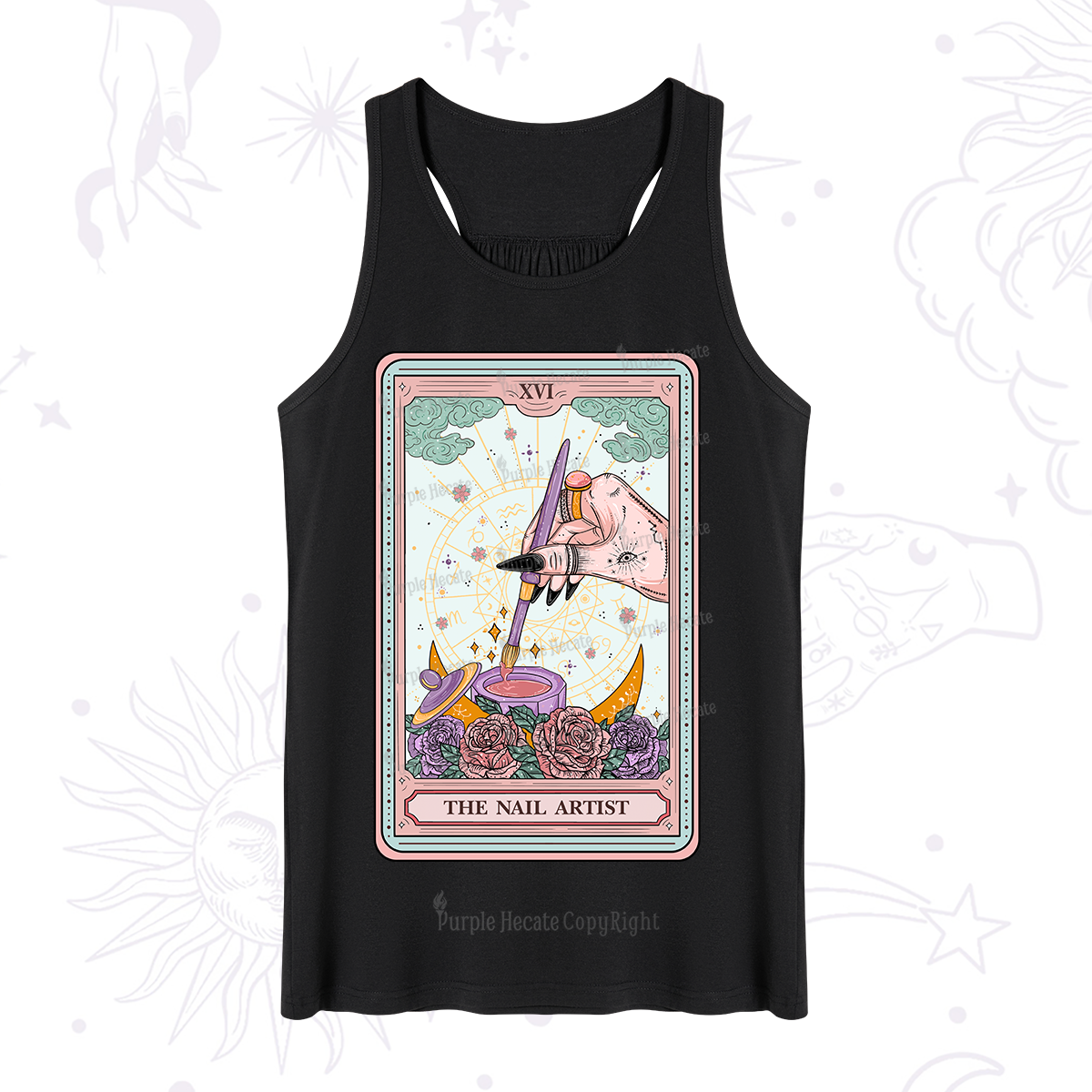 Purplehecate The Nail Artsit Tarot Card Tank