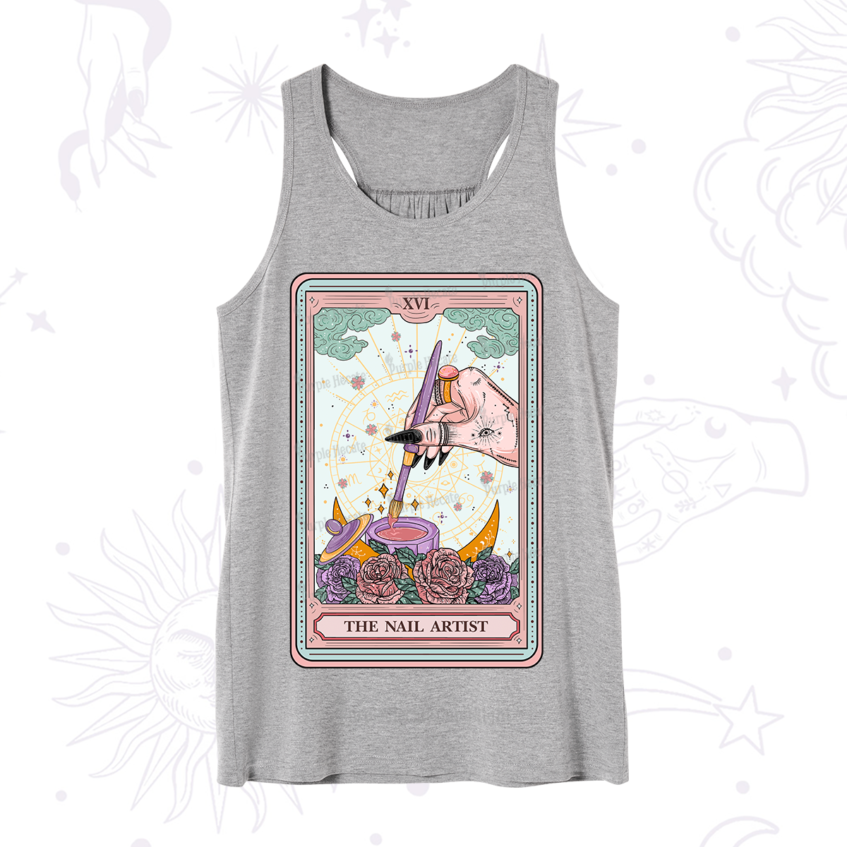 Purplehecate The Nail Artsit Tarot Card Tank
