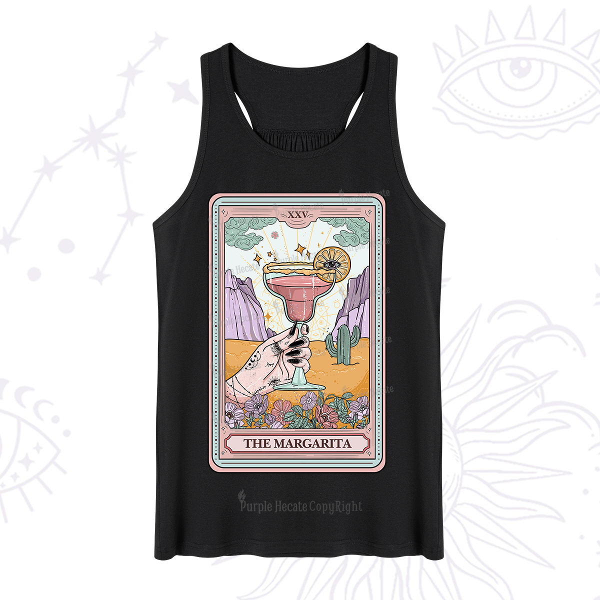 Purplehecate The Margarita Tarot Card Tank