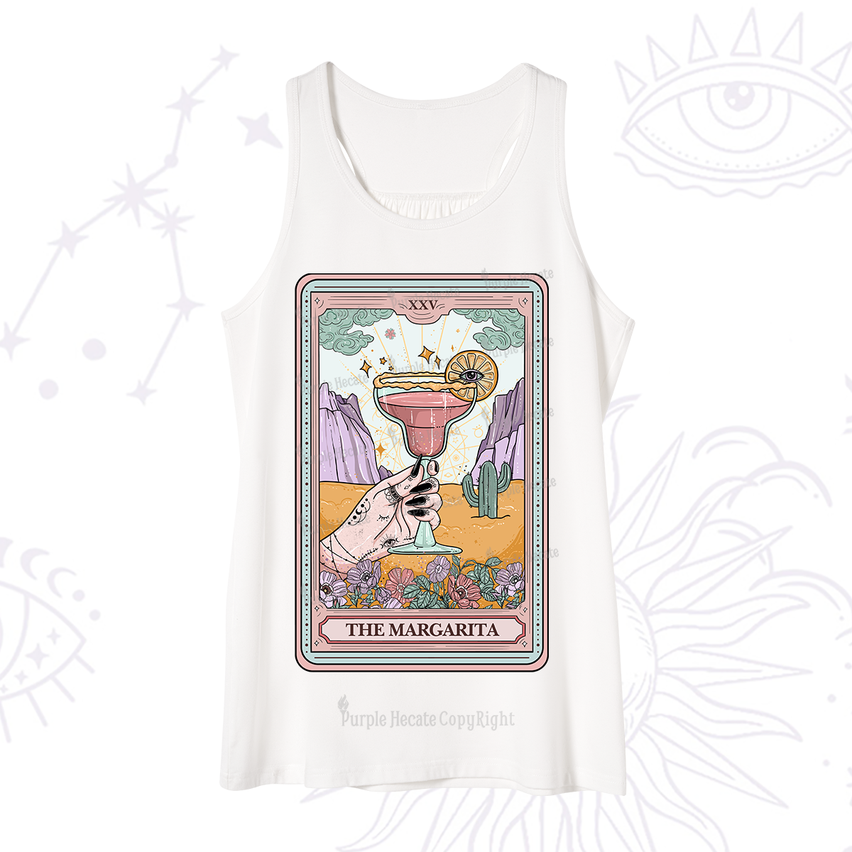 Purplehecate The Margarita Tarot Card Tank