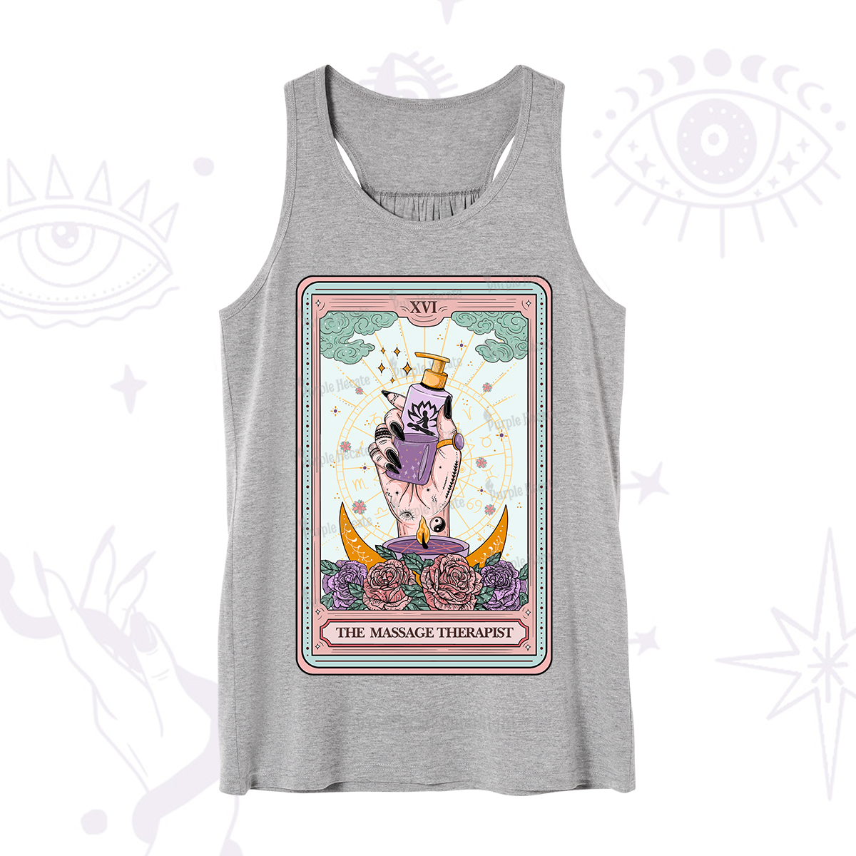 Purplehecate The Massage Therapist Tarot Card Tank