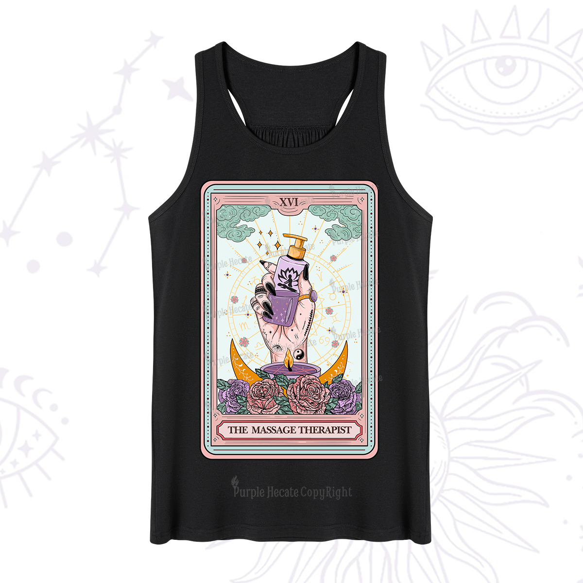 Purplehecate The Massage Therapist Tarot Card Tank
