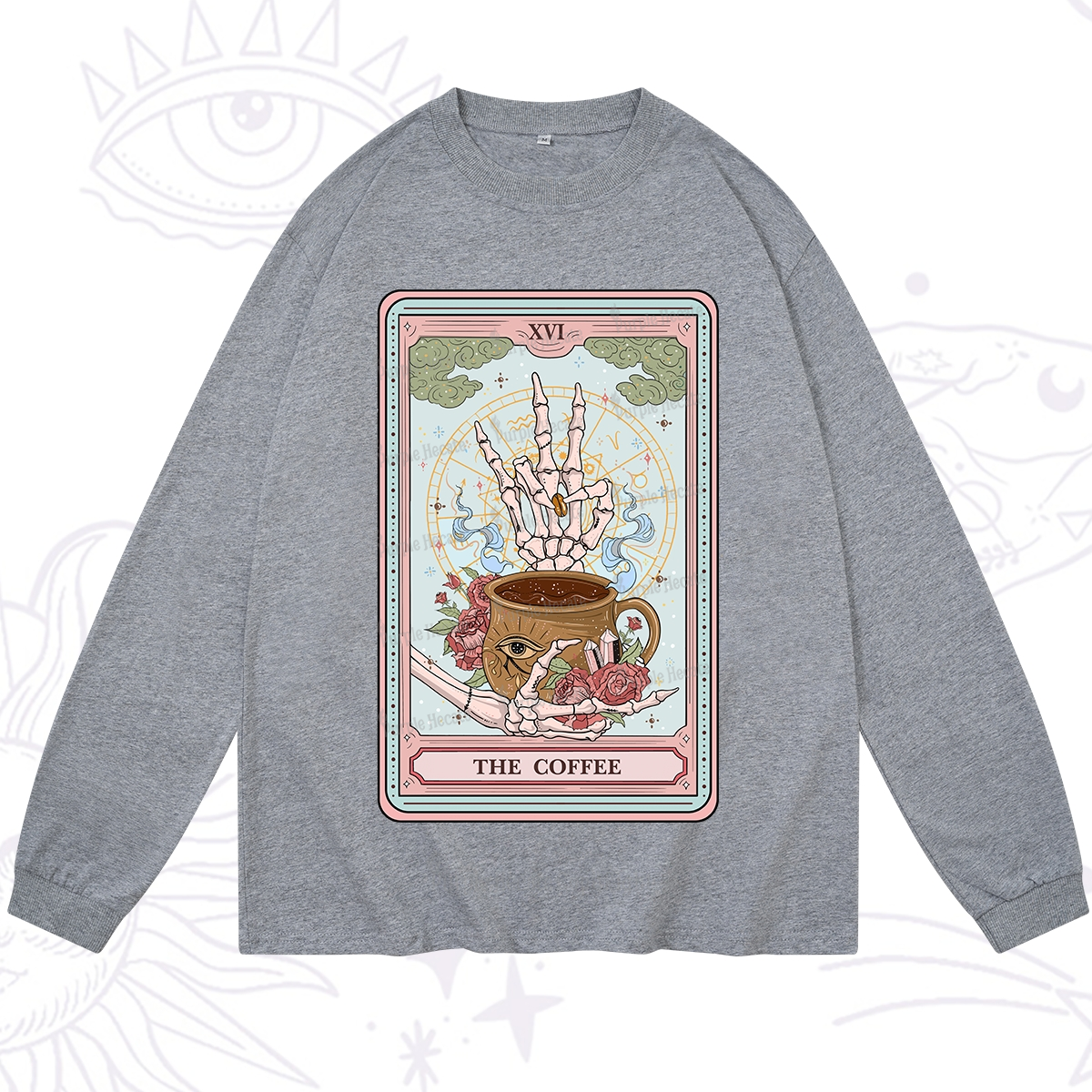 Purplehecate The Coffee Tarot Long Sleeve T-Shirt