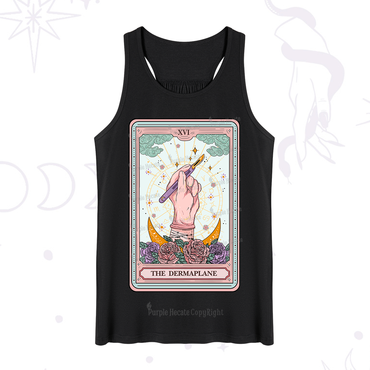 Purplehecate The Dermaplane Tarot Card Tank
