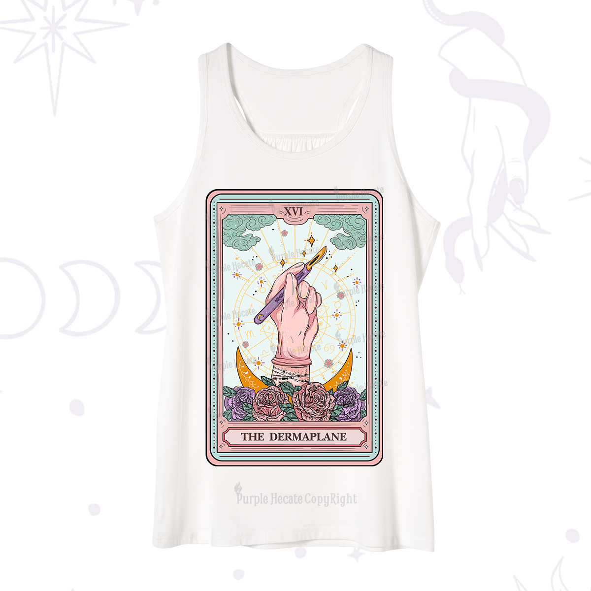Purplehecate The Dermaplane Tarot Card Tank