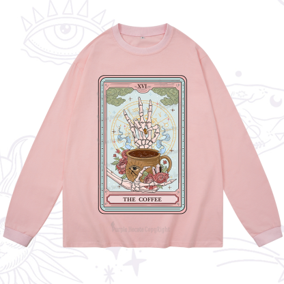 Purplehecate The Coffee Tarot Long Sleeve T-Shirt