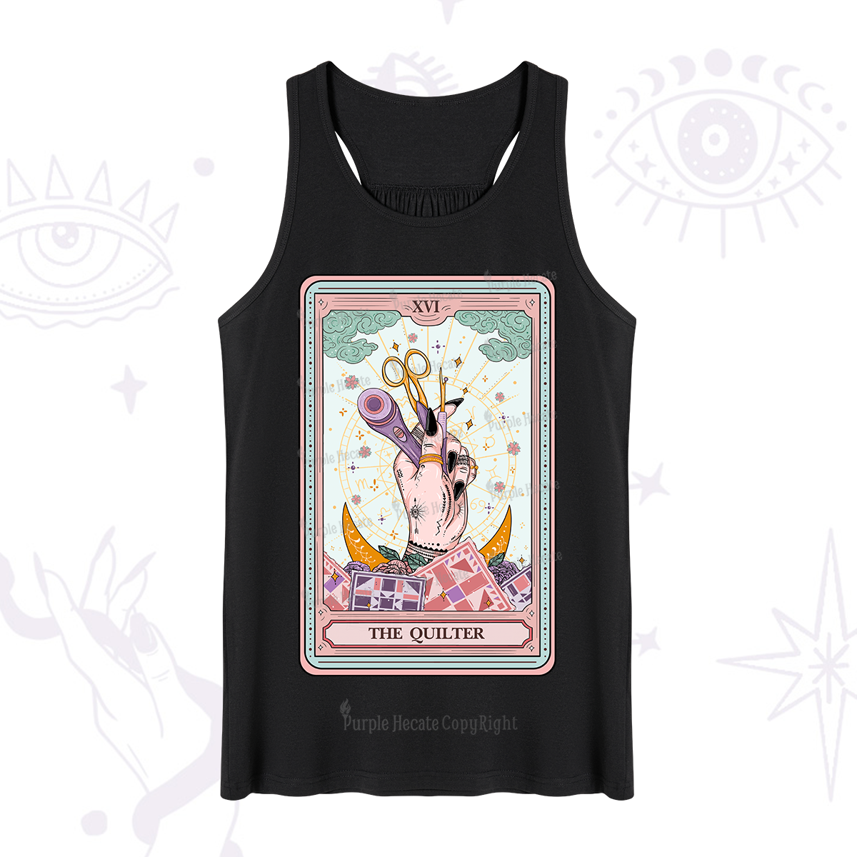 Purplehecate The Quilter Tarot Card Tank