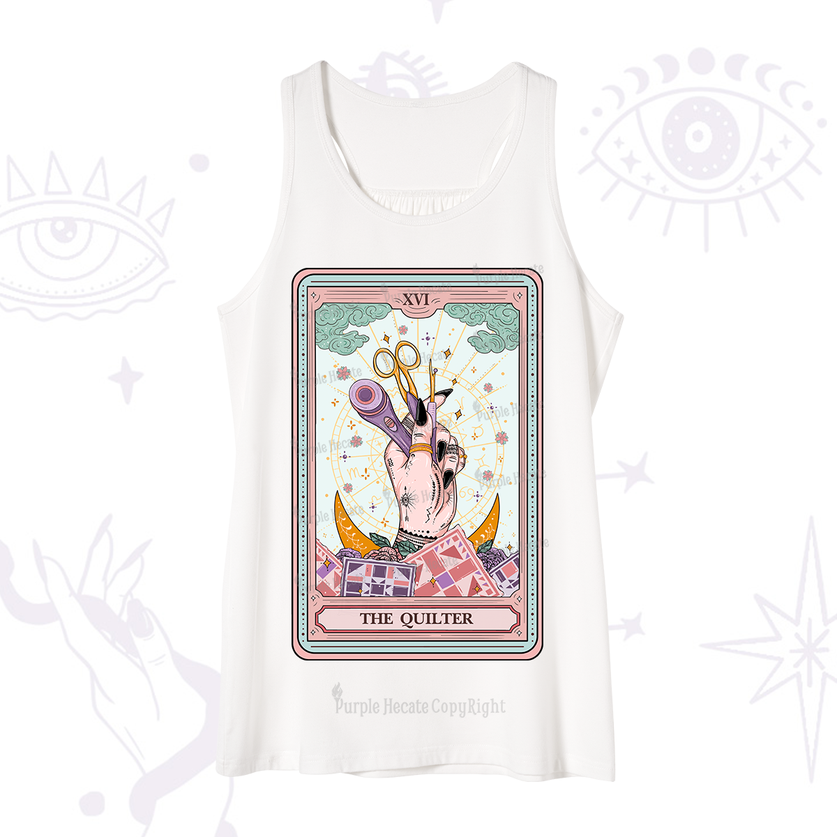 Purplehecate The Quilter Tarot Card Tank