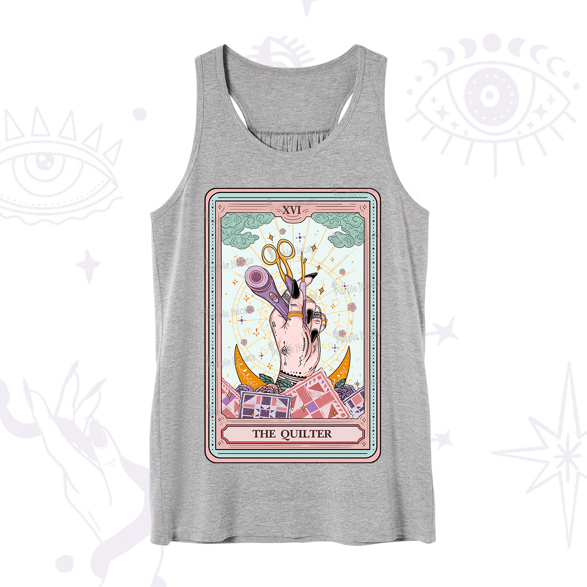 Purplehecate The Quilter Tarot Card Tank
