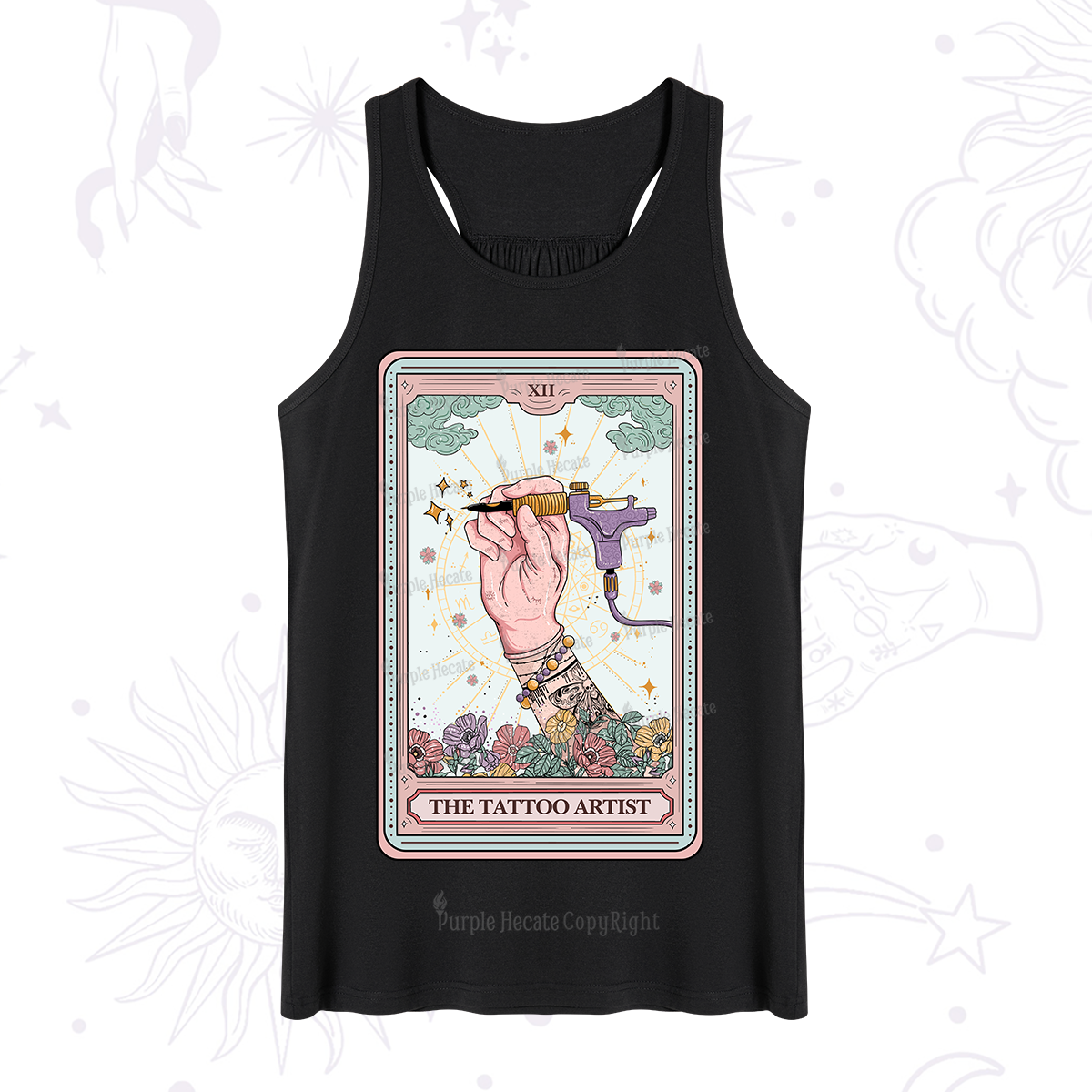 Purplehecate The Tattoo Artist Tarot Card Tank