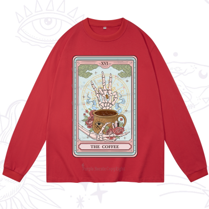 Purplehecate The Coffee Tarot Long Sleeve T-Shirt