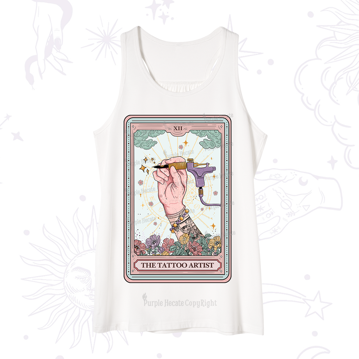 Purplehecate The Tattoo Artist Tarot Card Tank