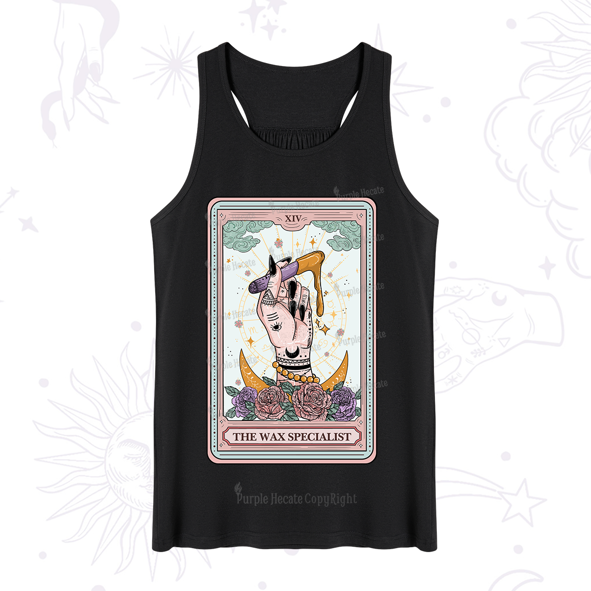 Purplehecate The Wax Specialist Tarot Card Tank