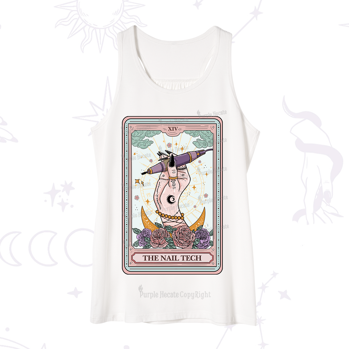 Purplehecate The Nail Tech Tarot Card Tank