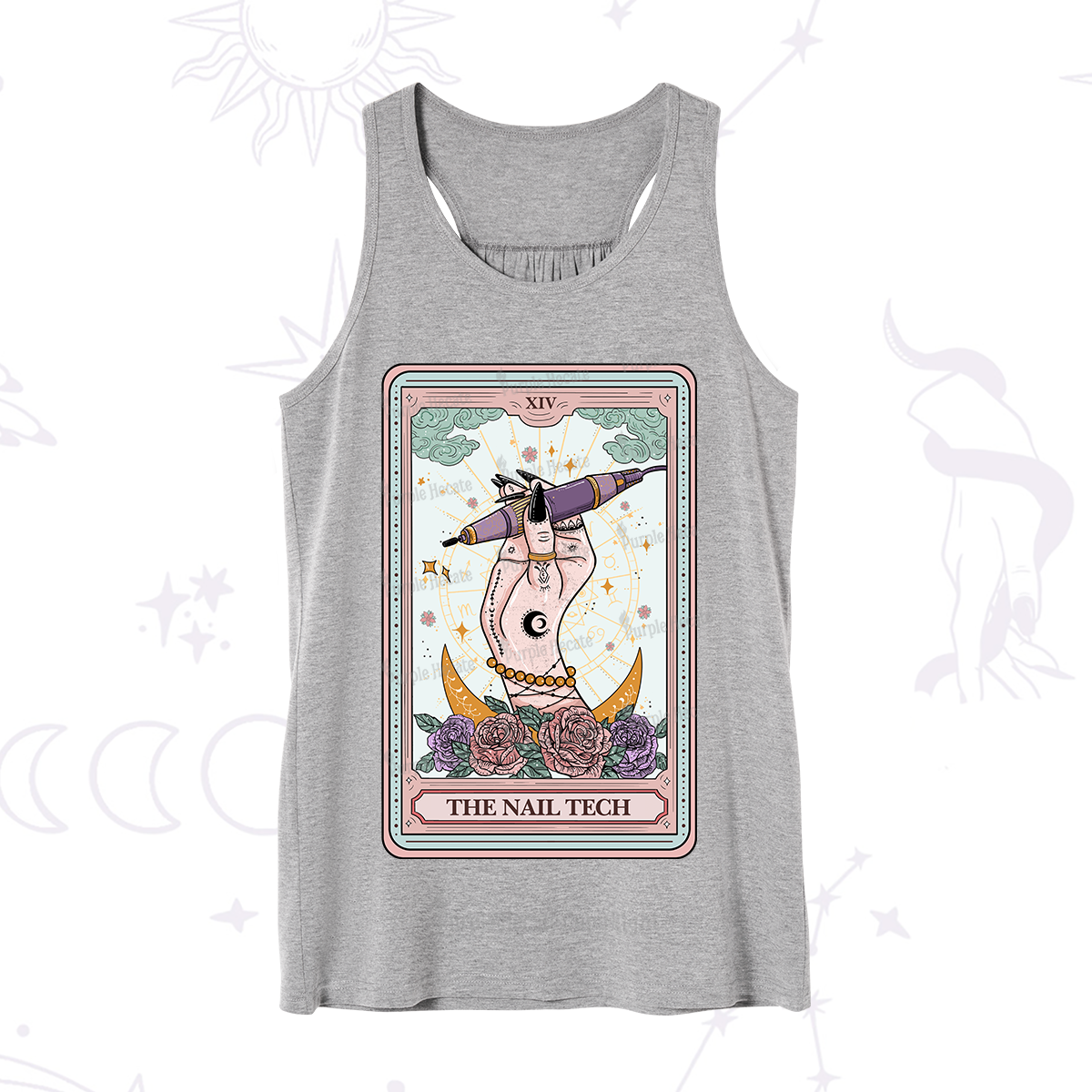 Purplehecate The Nail Tech Tarot Card Tank