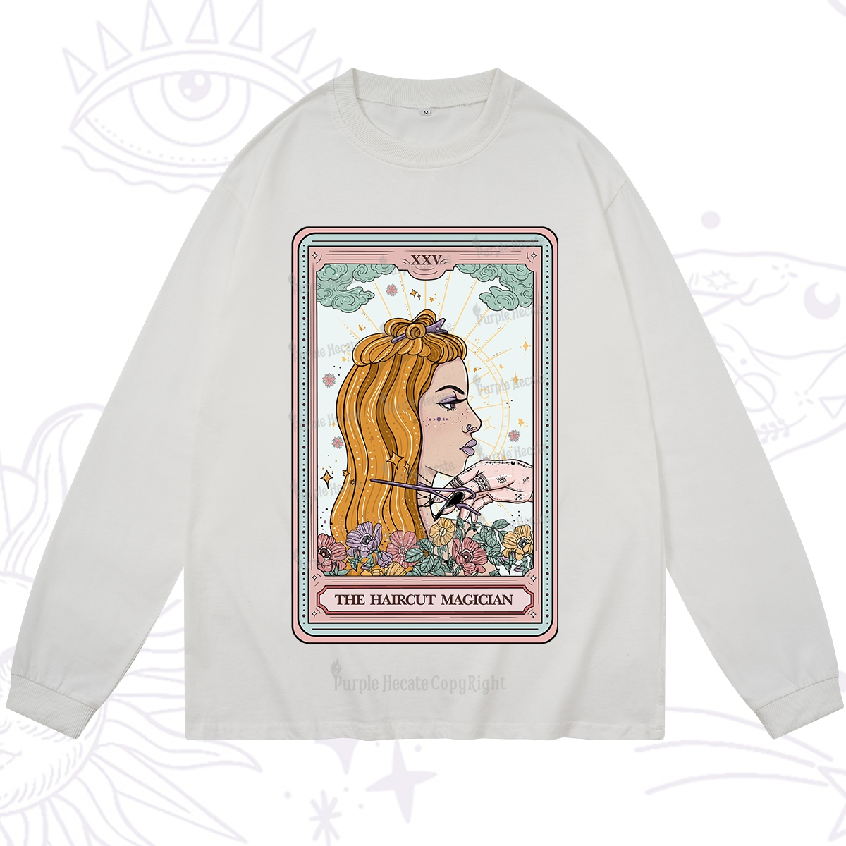 Purplehecate The Haircut Magician Tarot Long Sleeve T-Shirt