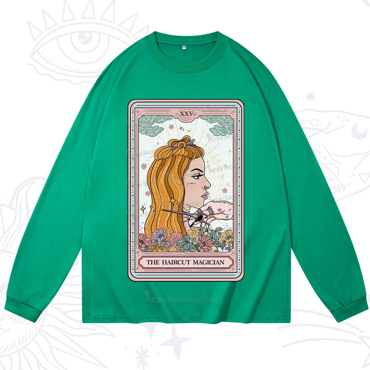 Purplehecate The Haircut Magician Tarot Long Sleeve T-Shirt