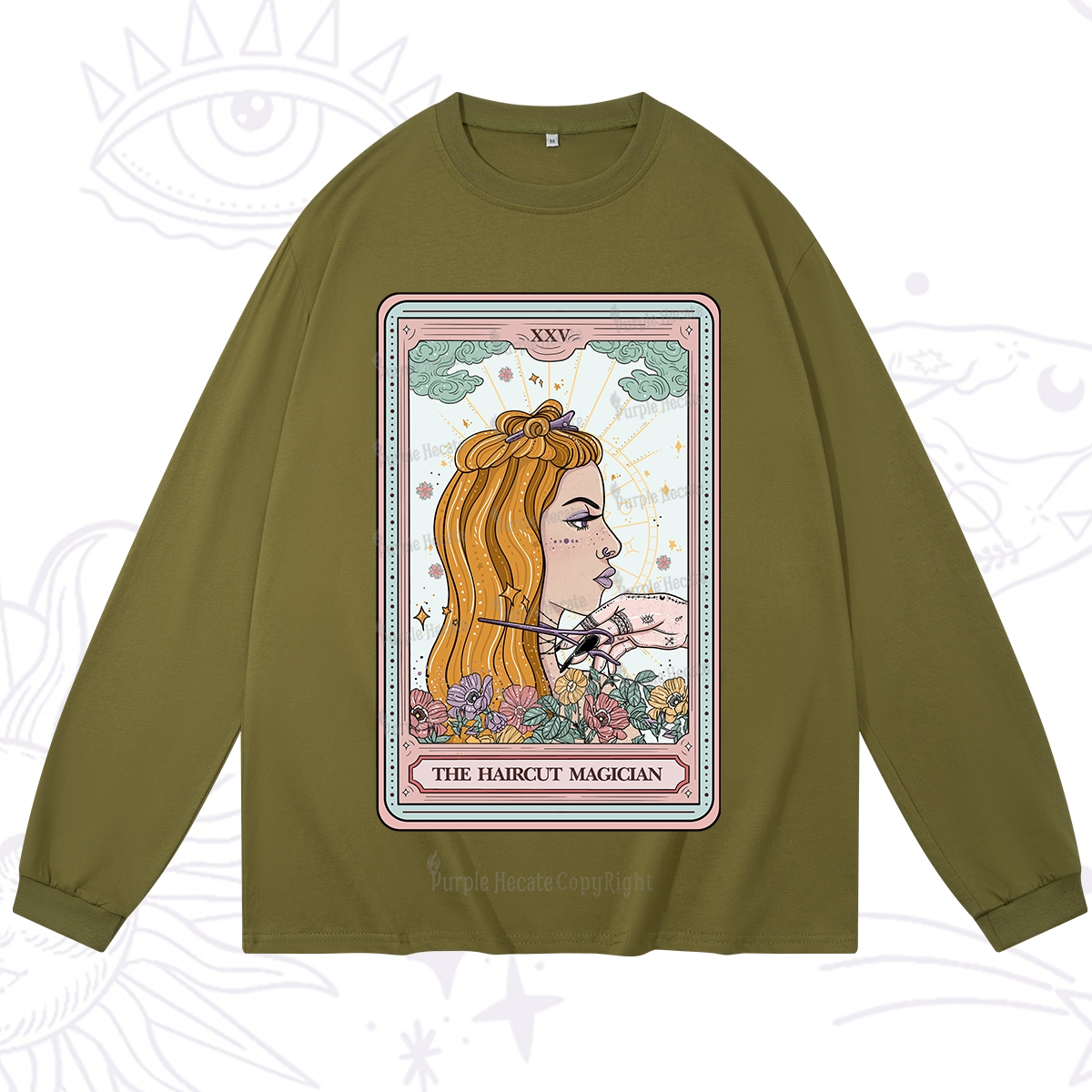 Purplehecate The Haircut Magician Tarot Long Sleeve T-Shirt