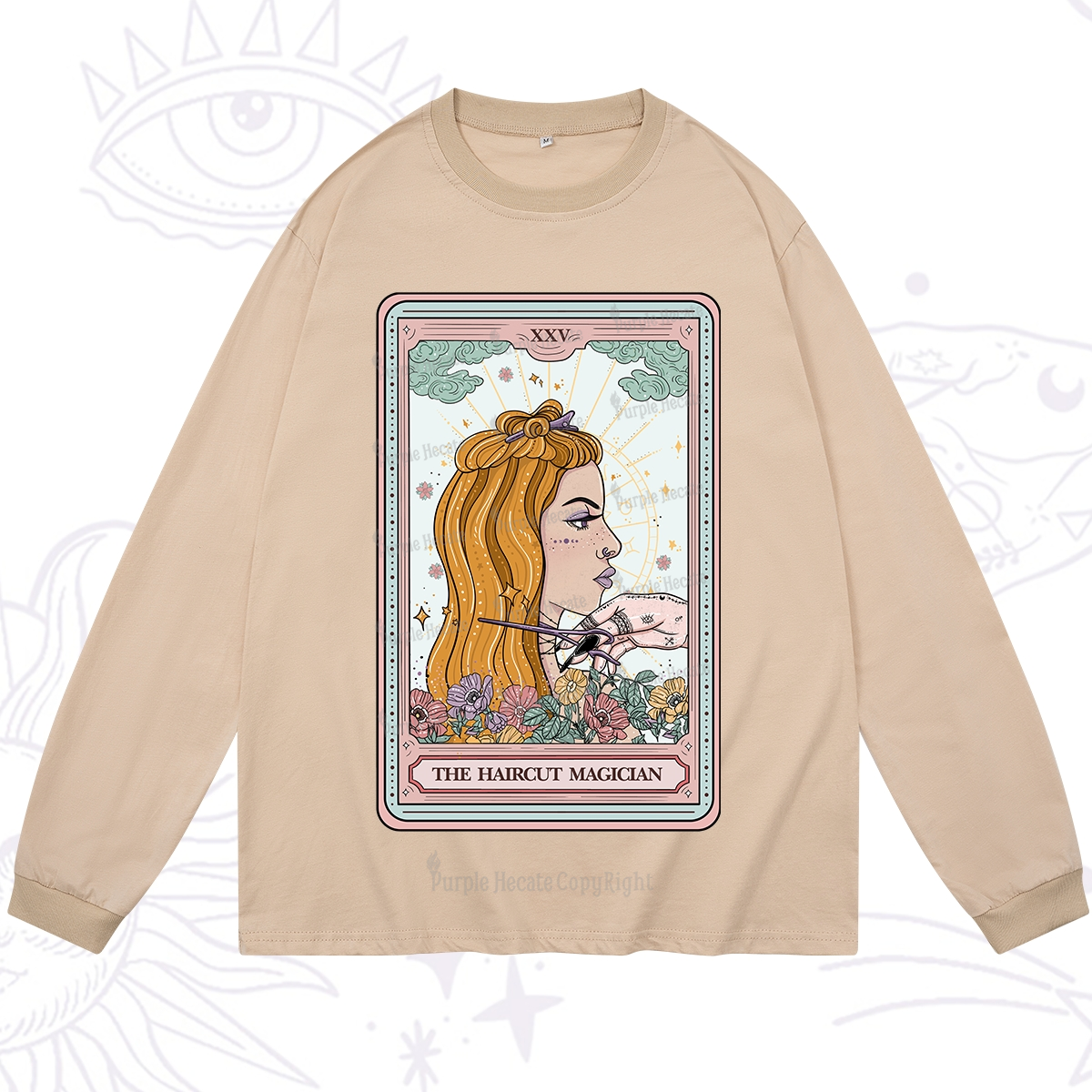 Purplehecate The Haircut Magician Tarot Long Sleeve T-Shirt