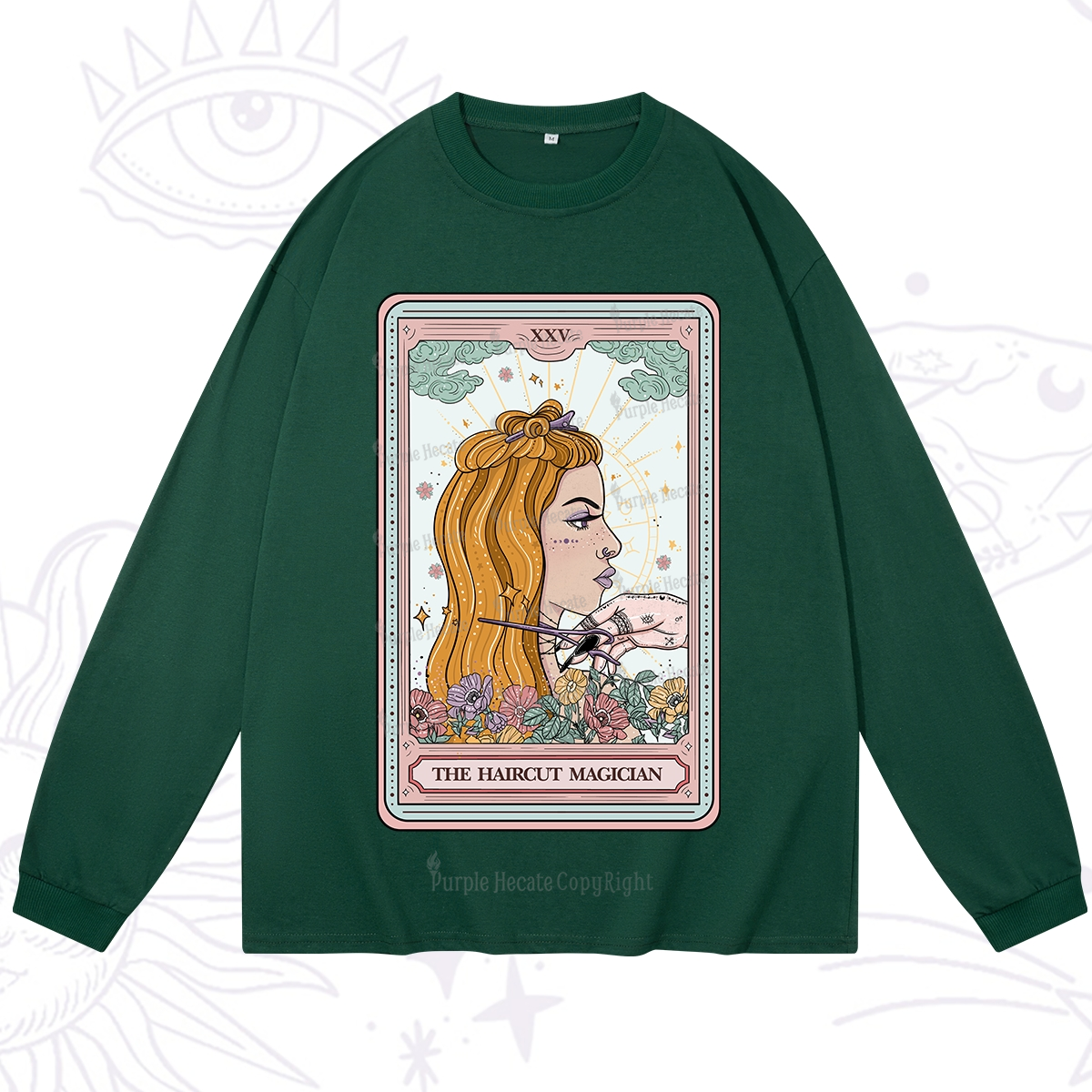 Purplehecate The Haircut Magician Tarot Long Sleeve T-Shirt