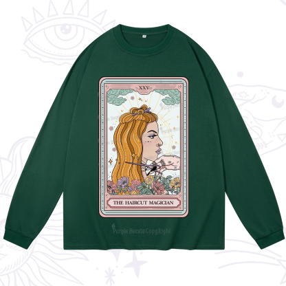 Purplehecate The Haircut Magician Tarot Long Sleeve T-Shirt