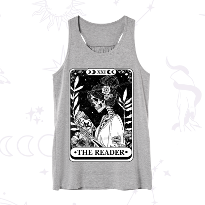 Purplehecate The Reader Skeleton Tarot Tank
