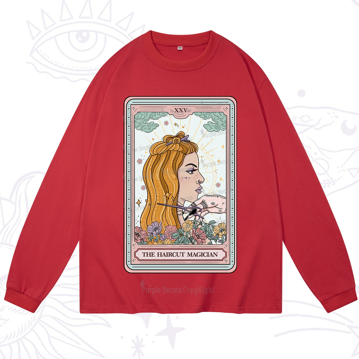 Purplehecate The Haircut Magician Tarot Long Sleeve T-Shirt