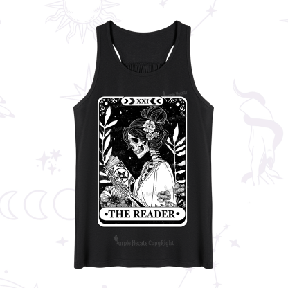 Purplehecate The Reader Skeleton Tarot Tank