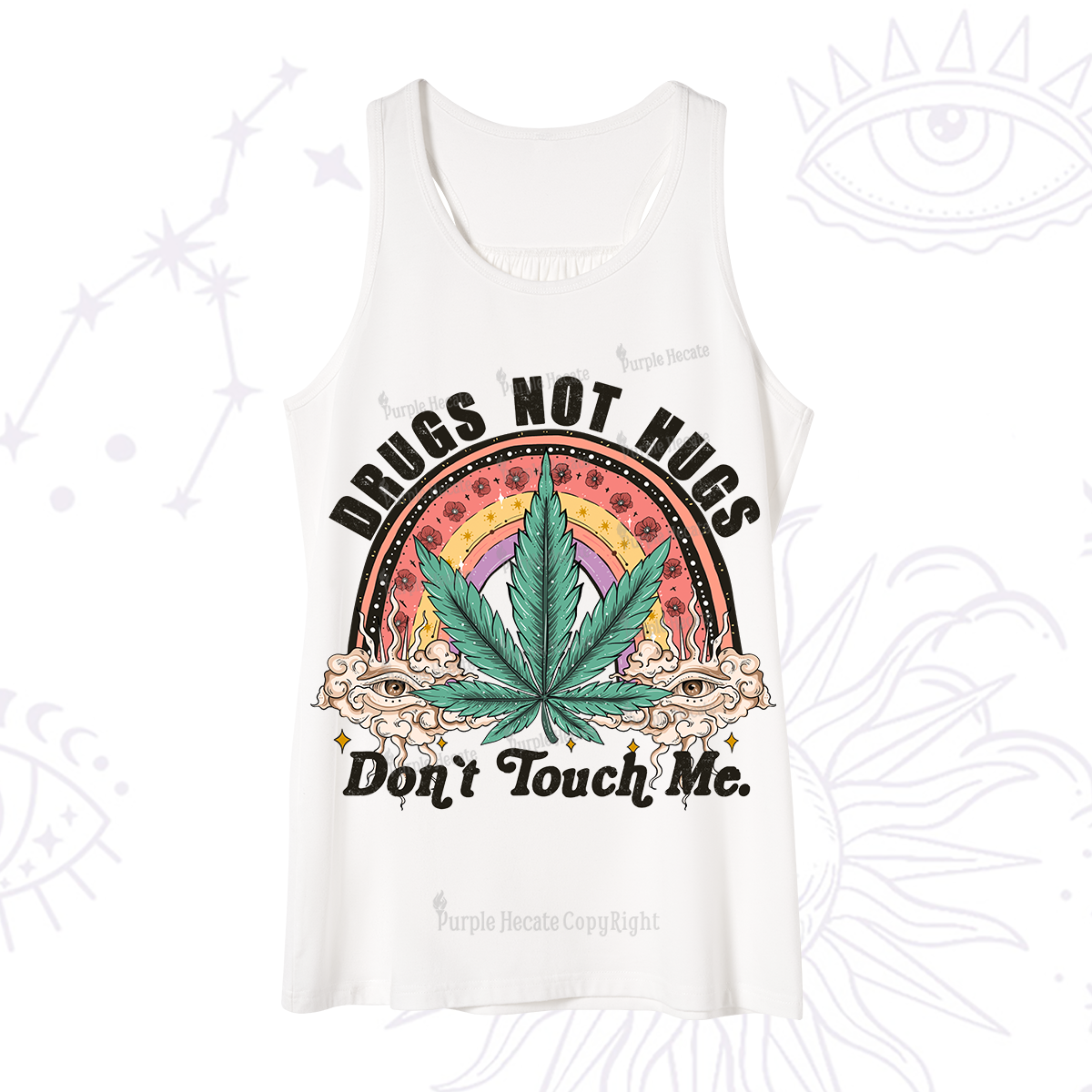 Purplehecate Drugs Not Hugs Tank