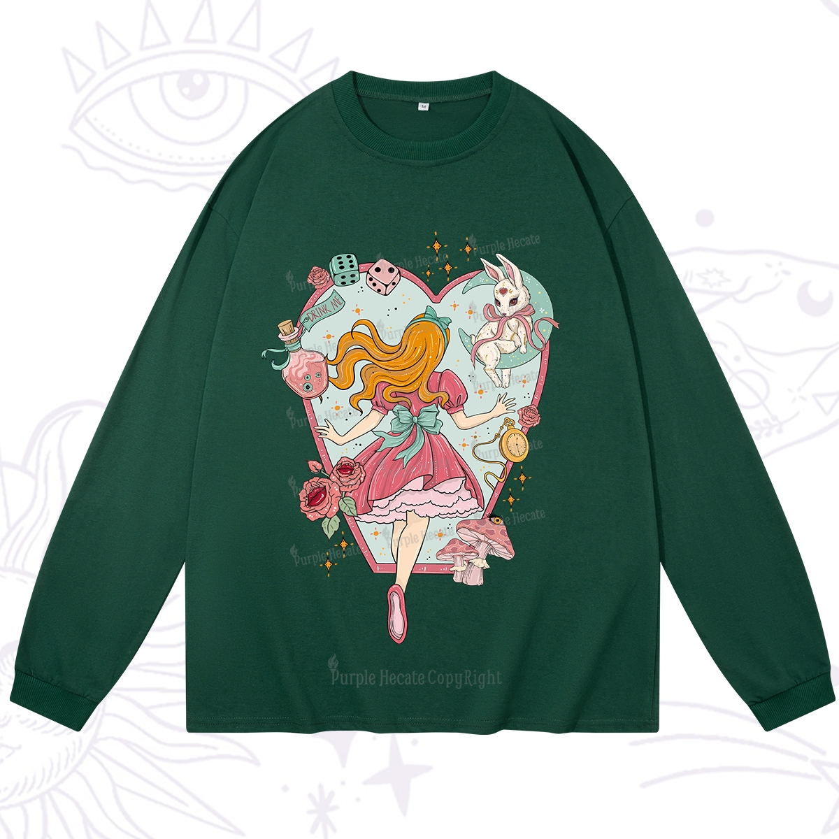 Purplehecate Alice's Secret Garden Long Sleeve T-Shirt