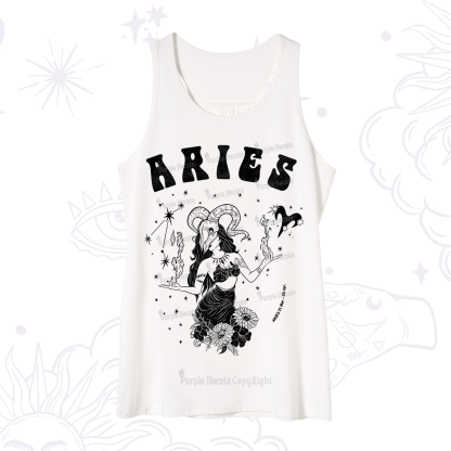 Purplehecate Aries Zodiac Glyphs Tank