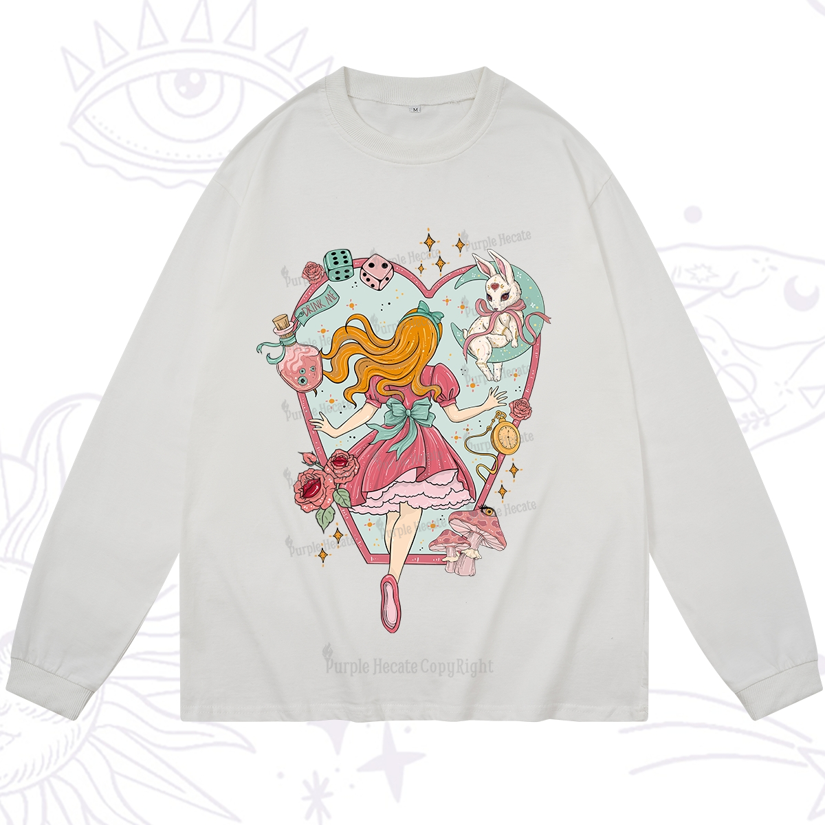 Purplehecate Alice's Secret Garden Long Sleeve T-Shirt