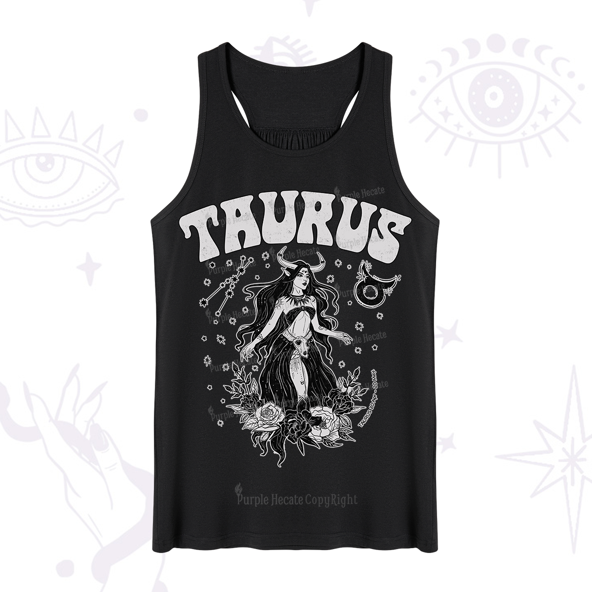 Purplehecate Taurus Zodiac Glyphs Tank